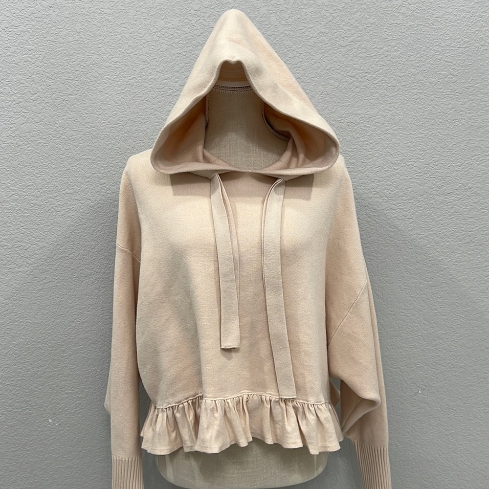 Zara knitted cropped sweatshirt